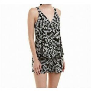 1. State Leaf Patterned Popover Romper